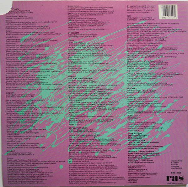 Black Uhuru : Positive (LP, Album)