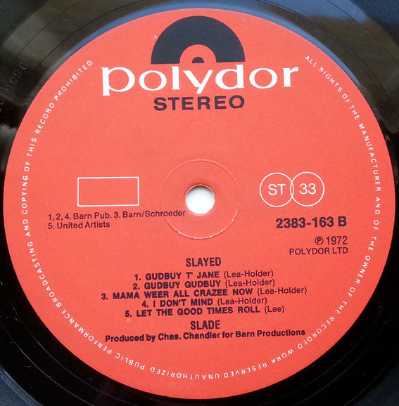 Slade : Slayed? (LP, Album, Pri)