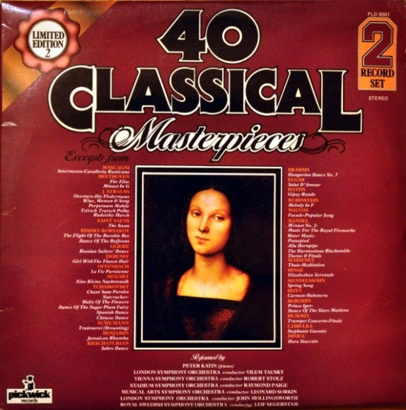 Various : 40 Classical Masterpieces (2xLP, Comp)