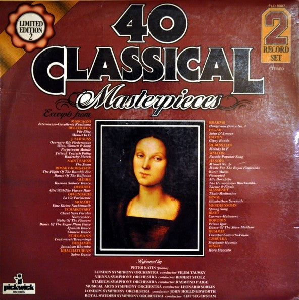 Various : 40 Classical Masterpieces (2xLP, Comp)