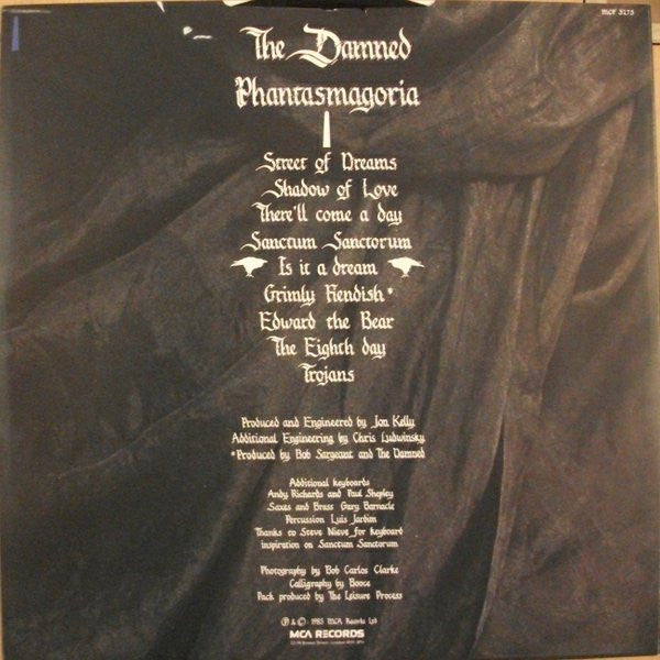 The Damned : Phantasmagoria (LP, Album, CBS)