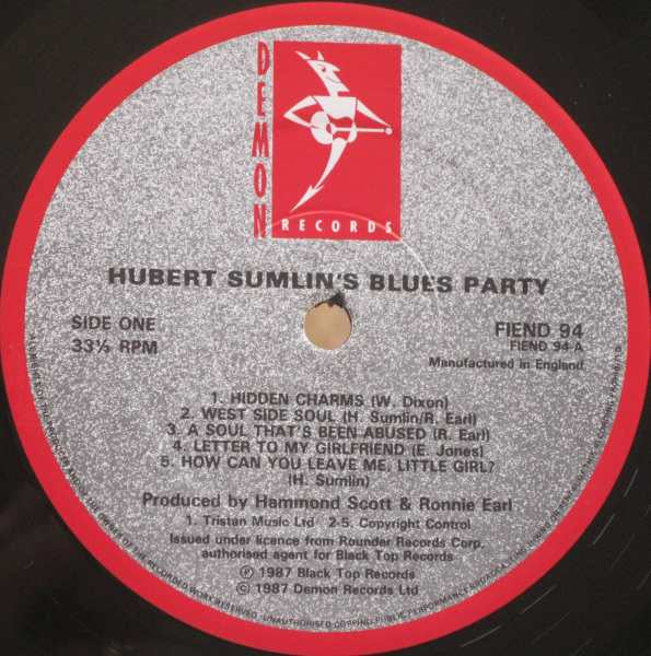 Hubert Sumlin : Hubert Sumlin's Blues Party (LP, Album)