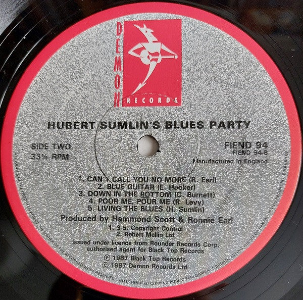 Hubert Sumlin : Hubert Sumlin's Blues Party (LP, Album)