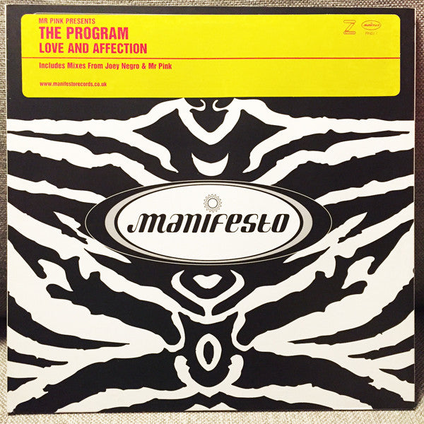 Mr. Pink Presents The Program (4) : Love And Affection (12", Promo)