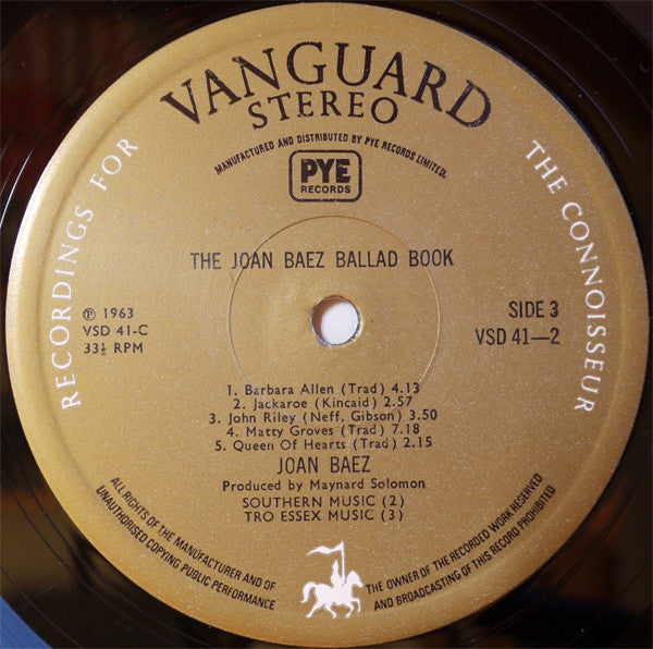 Joan Baez : The Joan Baez Ballad Book (2xLP, Comp)