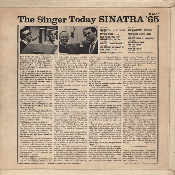 Frank Sinatra : Sinatra '65 (LP, Comp, Mono)
