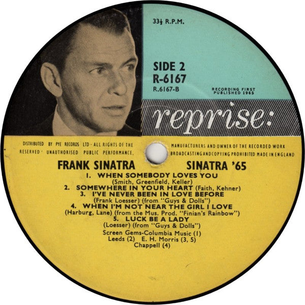 Frank Sinatra : Sinatra '65 (LP, Comp, Mono)