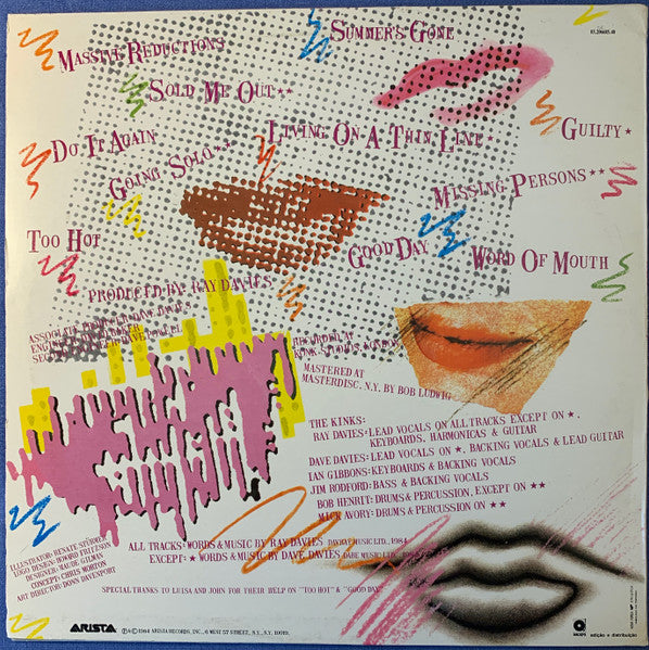 The Kinks : Word Of Mouth  (LP, Album)