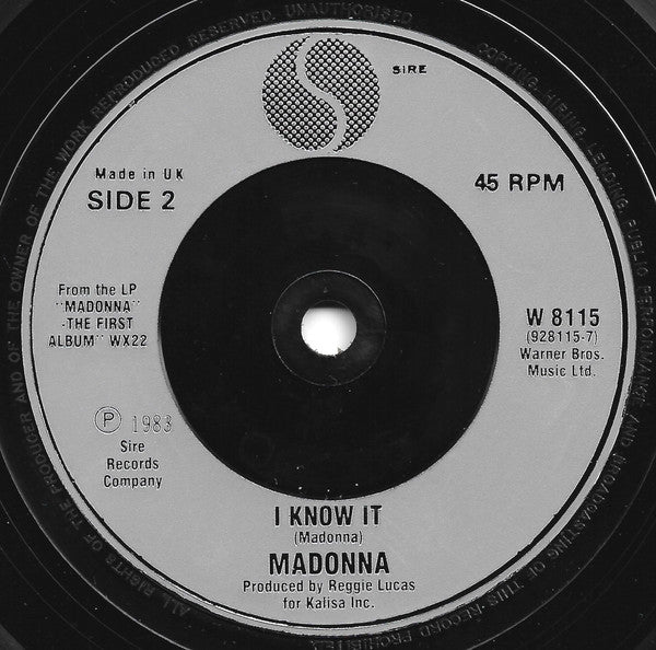 Madonna : The Look Of Love (7", Single, Sil)