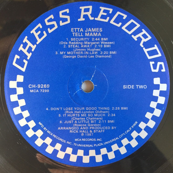 Etta James : Tell Mama (LP, Album, Mono, RE)