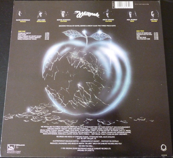 Whitesnake : Come An' Get It (LP, Album, RE)