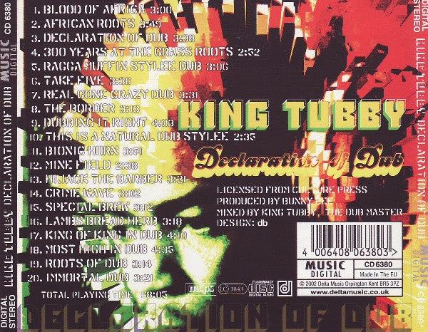 King Tubby : Declaration Of Dub (CD, Comp)