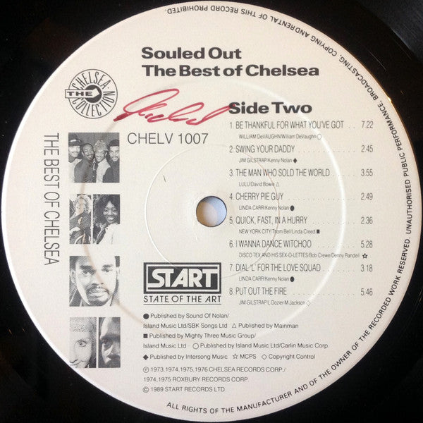 Various : Souled Out - The Best Of Chelsea (LP, Comp)