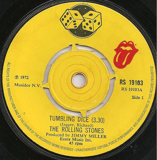The Rolling Stones : Tumbling Dice (7", Single, 4 P)