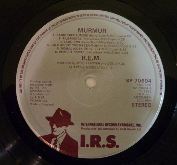 R.E.M. : Murmur (LP, Album, PRS)