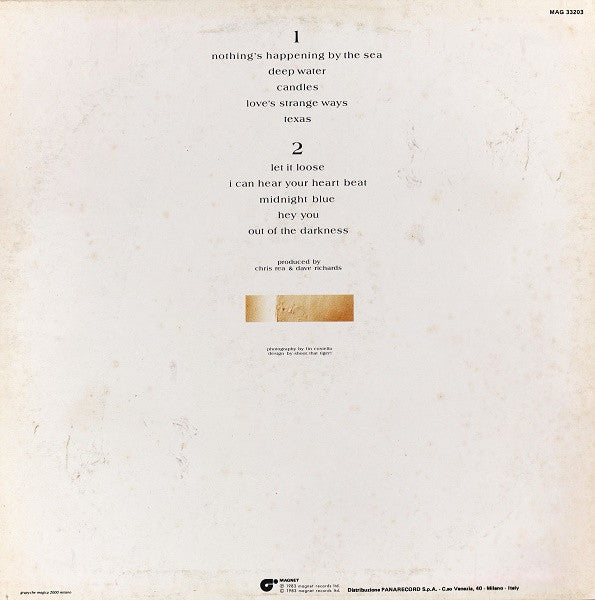 Chris Rea : Water Sign (LP, Album)