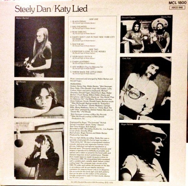 Steely Dan : Katy Lied (LP, Album, RE, PRS)
