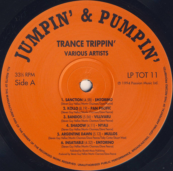 Various : Trance Trippin' (LP, Comp)