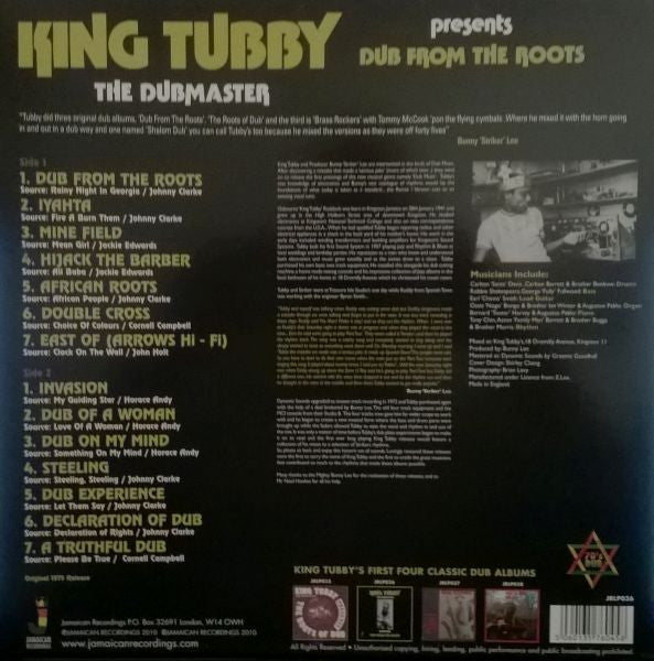 King Tubby : Dub From The Roots (LP, Album, RE)