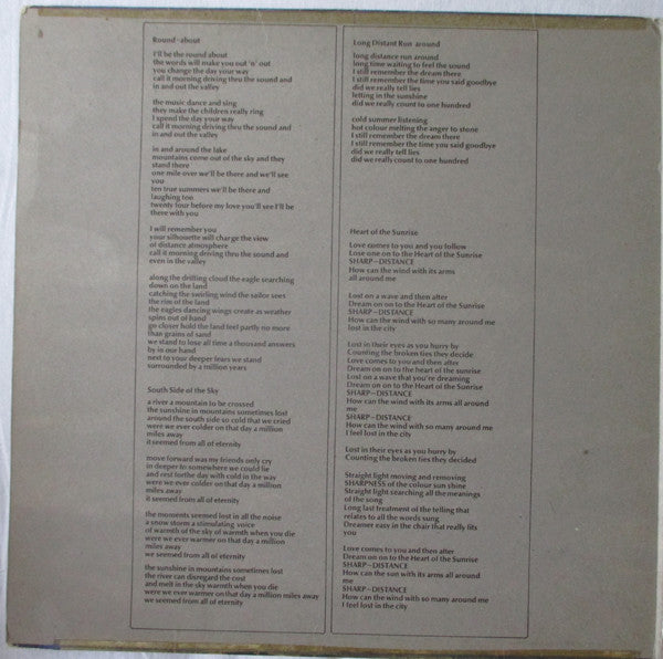 Yes : Fragile (LP, Album)