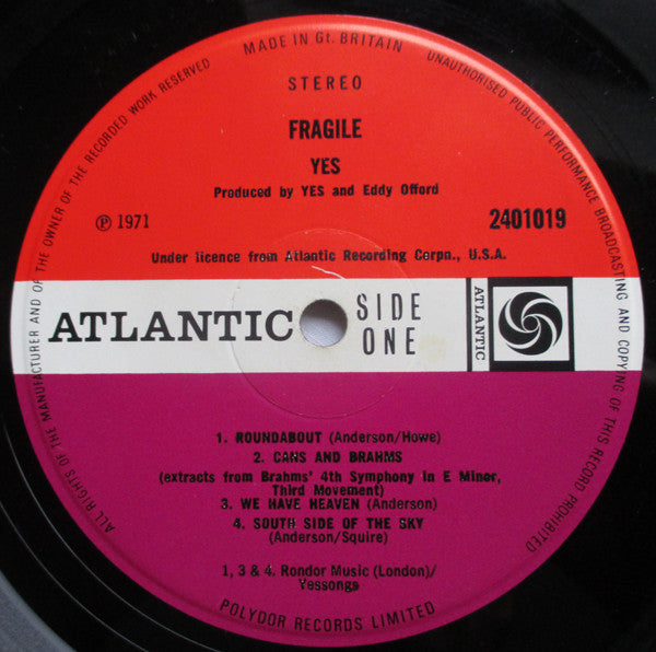 Yes : Fragile (LP, Album)