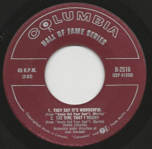 Frank Sinatra : Nancy (7", EP)