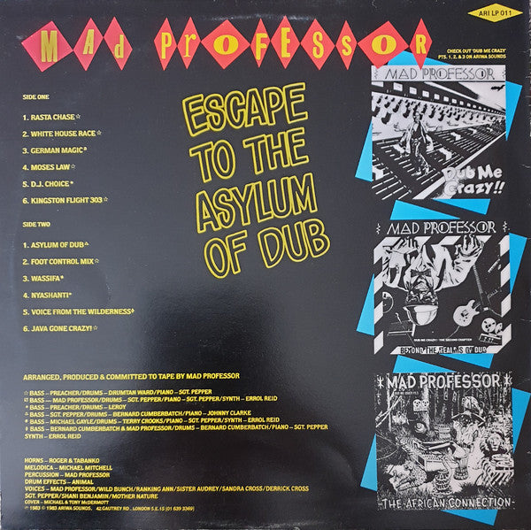 Mad Professor : Dub Me Crazy Part 4 (Escape To The Asylum Of Dub) (LP, Album, Gre)
