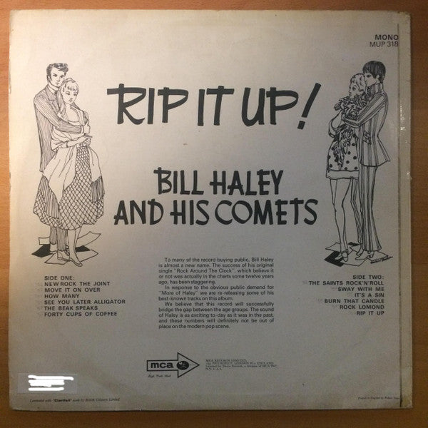 Bill Haley And His Comets : Rip It Up! (LP, Comp, Mono)