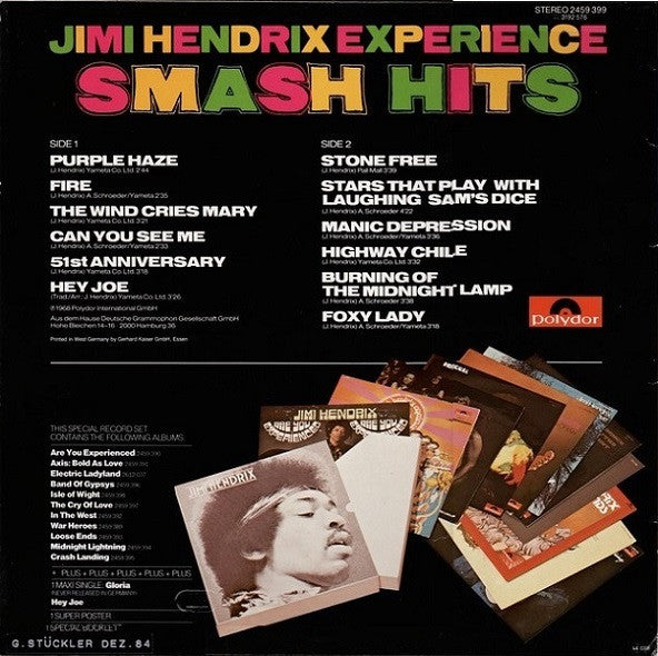 Jimi Hendrix Experience* : Smash Hits (LP, Comp, RE)