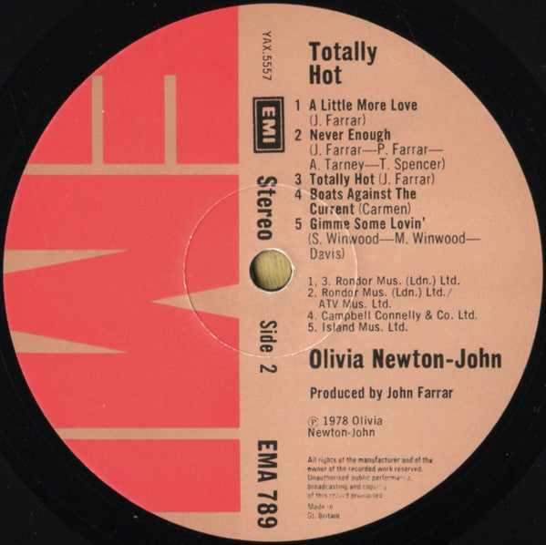 Olivia* : Totally Hot (LP, Album)