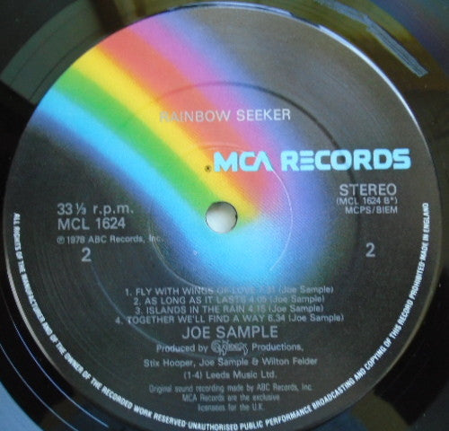 Joe Sample : Rainbow Seeker (LP, Album)