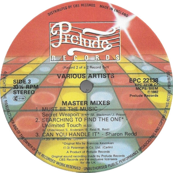 Various : Mastermixes (2xLP, Album, Comp)