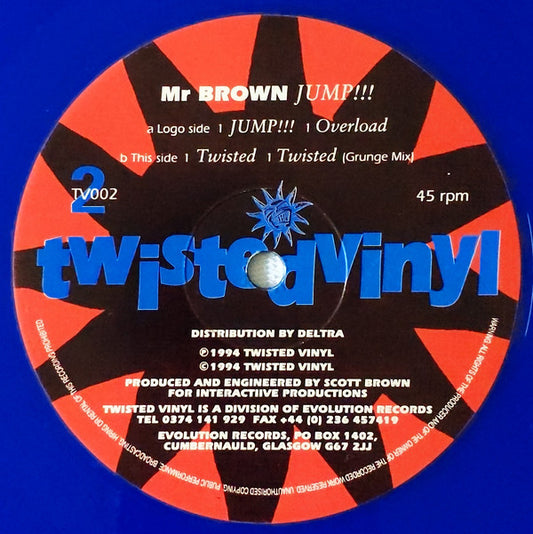 Mr. Brown : JUMP!!! (12", Blu)