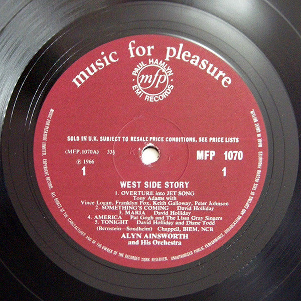 Alyn Ainsworth And His Orchestra* : West Side Story (LP, Album, Mono)