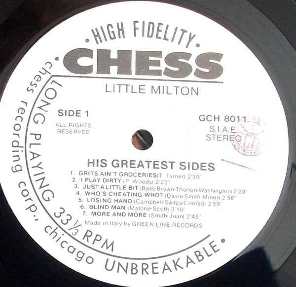 Little Milton : His Greatest Sides (LP, Comp)