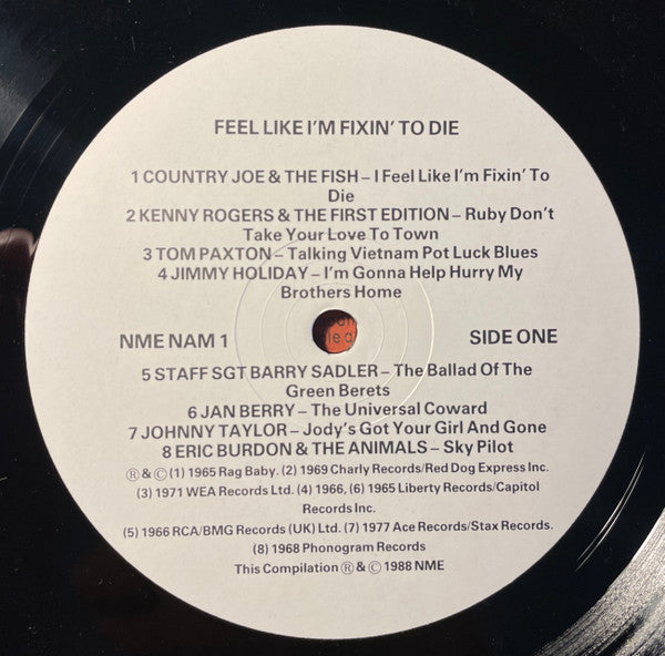 Various : Feel Like I'm Fixin' To Die (LP, Comp)