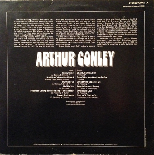 Arthur Conley : Best Of Arthur Conley (LP, Comp)
