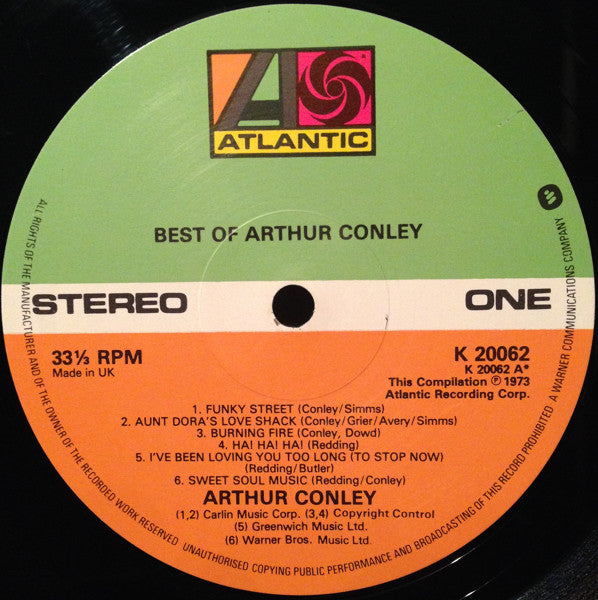 Arthur Conley : Best Of Arthur Conley (LP, Comp)