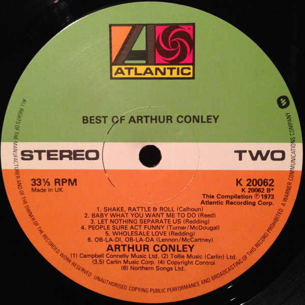 Arthur Conley : Best Of Arthur Conley (LP, Comp)