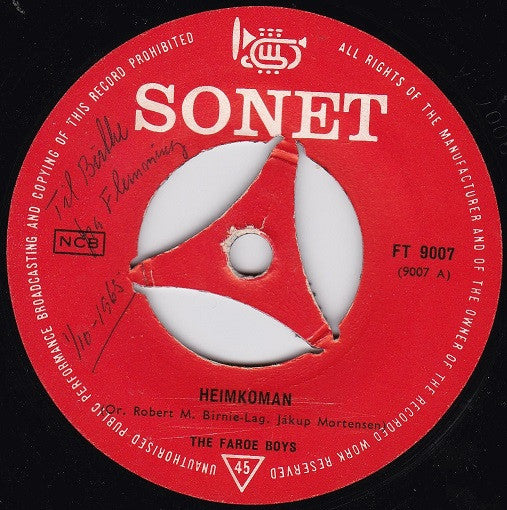 The Faroe Boys : Heimkoman / Vónsvíkín (7", Single)