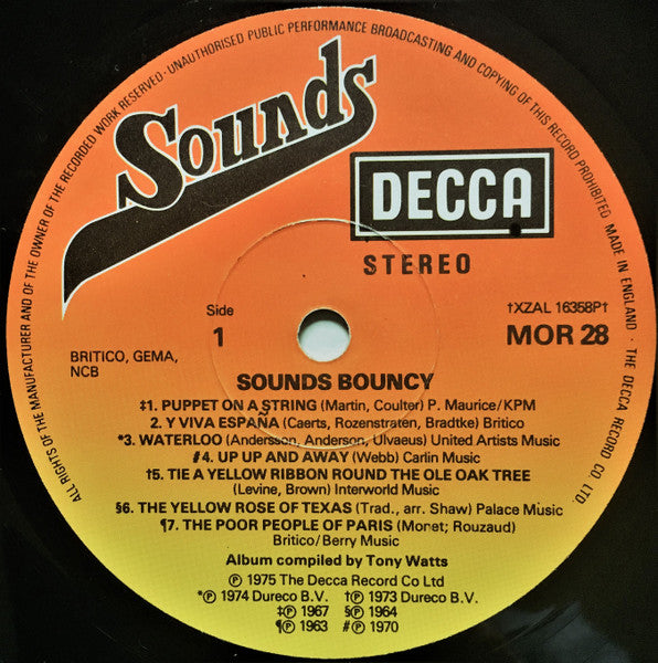 Various : Sounds Bouncy (LP, Comp)