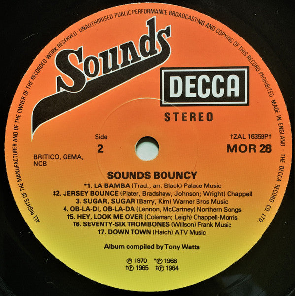 Various : Sounds Bouncy (LP, Comp)