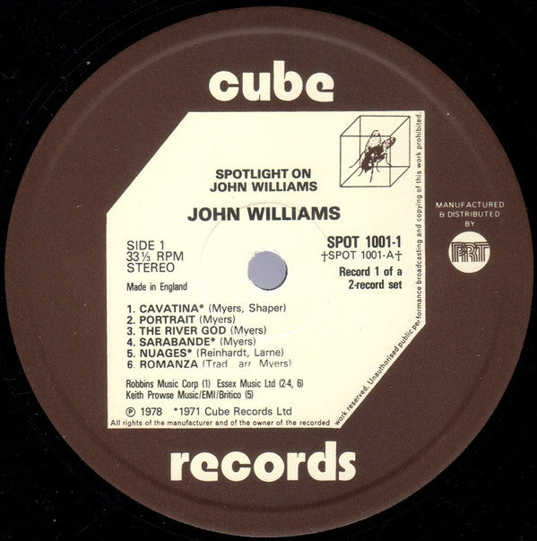 John Williams (7) : Spotlight On John Williams  (2xLP, Comp)