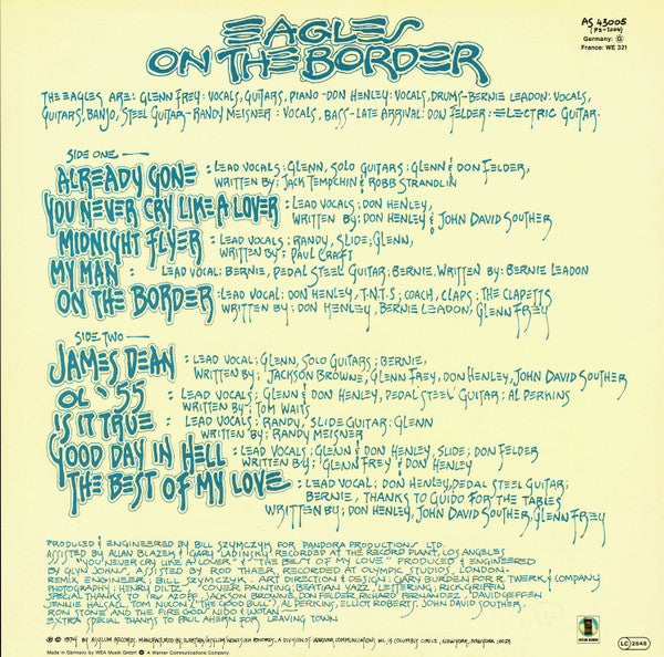 Eagles : On The Border (LP, Album, RE)
