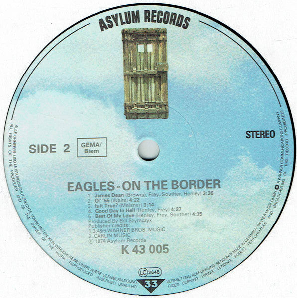Eagles : On The Border (LP, Album, RE)