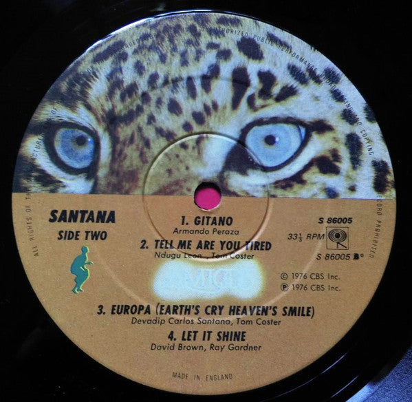 Santana : Amigos (LP, Album, Gat)