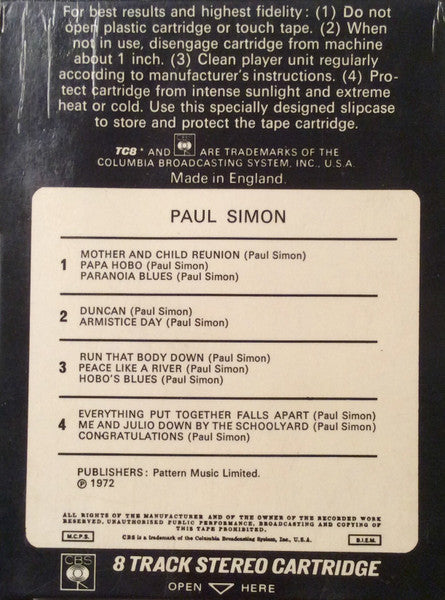 Paul Simon : Paul Simon (8-Trk, Album)
