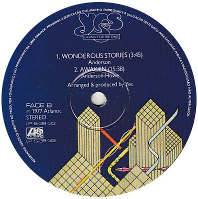 Yes : Going For The One (LP, Album)