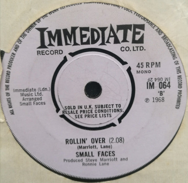 Small Faces : Lazy Sunday (7", Mono)
