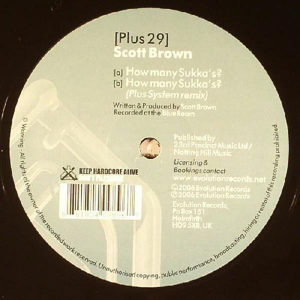 Scott Brown : How Many Sukka's? (12")